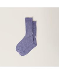 Miu Miu - Wool And Cashmere Socks - Lyst