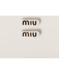 Miu Miu - Plexiglas And Metal Hair Clips - Lyst