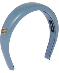 Miu Miu - Patent Leather Headband - Lyst