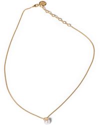 Miu Miu - Metal And Pearl Necklace - Lyst