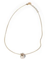 Miu Miu - Metal Necklace With Pendant - Lyst