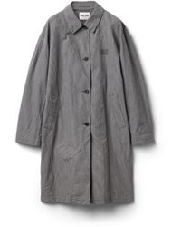 Miu Miu - Single-Breasted Gingham Check Trench Coat - Lyst