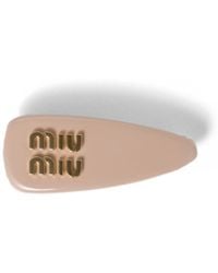 Miu Miu - Patent Leather Hair Clip - Lyst