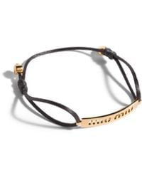 Miu Miu - Metal And Cord Bracelet - Lyst