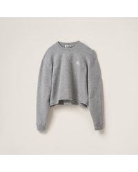 Miu Miu - Wool And Cashmere Sweater - Lyst