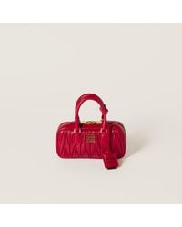 Miu Miu - Arcadie Matelassé Nappa Leather Mini-Bag - Lyst