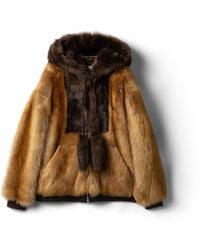 Miu Miu - Shearling Blouson Jacket - Lyst