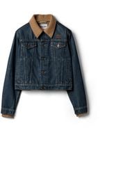 Miu Miu - Denim Blouson Jacket - Lyst
