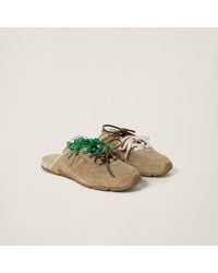 Miu Miu - New Balance X Miu Miu 530 Sl Faded Suede Mules - Lyst