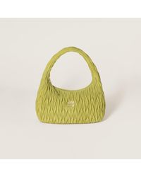 Miu Miu - Wander Matelassé Suede Bag - Lyst