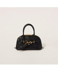 Miu Miu - Aventure Nappa Leather Top-Handle Bag - Lyst