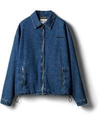 Miu Miu - Cashmere Denim Blouson Jacket - Lyst