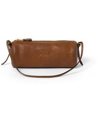 Miu Miu - Nappa Leather Pouch - Lyst