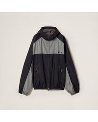 Miu Miu - Logo Oversized Track Jacket - Lyst