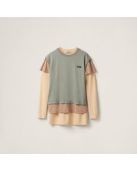 Miu Miu - Set Of 3 Jersey T-shirts - Lyst