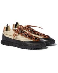Miu Miu - Technical Fabric And Leather Sneakers - Lyst