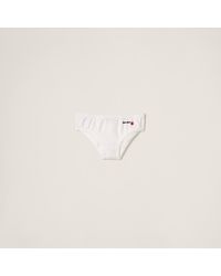 Miu Miu - Petit Bateau X Miu Miu Stretch Jersey Briefs - Lyst