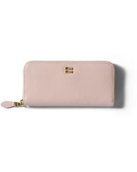 Miu Miu - Large Leather Wallet - Lyst