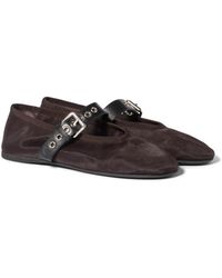 Miu Miu - Mesh Fabric Ballerinas - Lyst