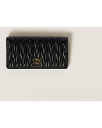 Miu Miu - Large Matelassé Nappa Leather Wallet - Lyst