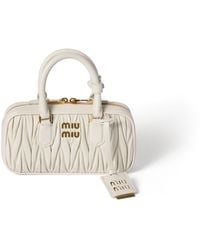 Miu Miu - Arcadie Matelassé Nappa Leather Mini-Bag - Lyst