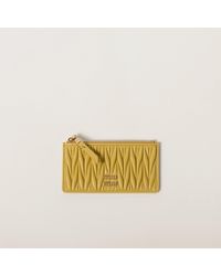 Miu Miu - Matelassé Nappa Leather Envelope Wallet - Lyst