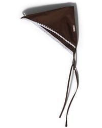 Miu Miu - Lace-Trim Tie-Fastening Hair Accesory - Lyst