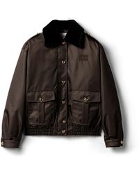 Miu Miu - Technical Gazar Blouson Jacket - Lyst