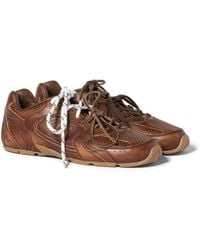 Miu Miu - New Balance X 530 Sl Deco' Leather Sneakers - Lyst