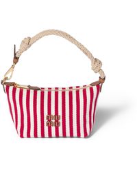Miu Miu - Cotton And Leather Pouch - Lyst