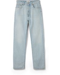 Miu Miu - Five-Pocket Washed Denim Jeans - Lyst