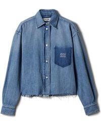 Miu Miu - Denim Shirt - Lyst