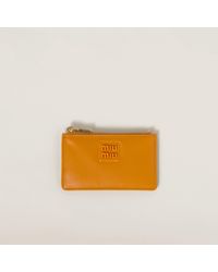 Miu Miu - Leather Envelope Wallet - Lyst