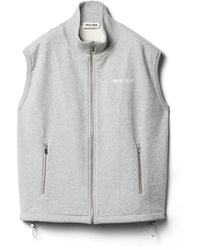 Miu Miu - Cotton Fleece Vest - Lyst