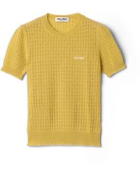 Miu Miu - Cashmere And Silk Sweater - Lyst