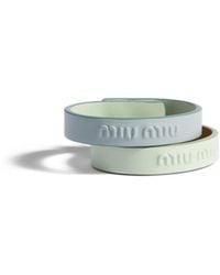 Miu Miu - Leather Bracelets - Lyst