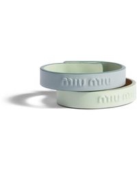 Miu Miu - Leather Bracelets - Lyst