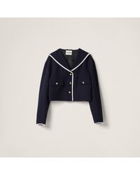 Miu Miu - Single-Breasted Tweed Jacket - Lyst