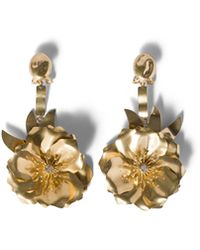 Miu Miu - Metal Earrings With Crystals - Lyst