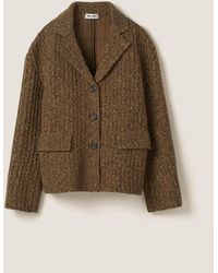 Miu Miu - Wool And Cotton Jacket - Lyst