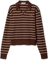 Miu Miu - Cotton Knit Polo Shirt - Lyst