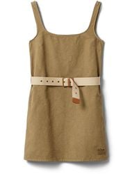 Miu Miu - Old Gabardine Mini-Dress - Lyst