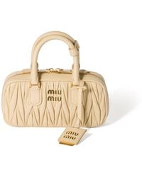 Miu Miu - Arcadie Matelassé Nappa Leather Mini-Bag - Lyst