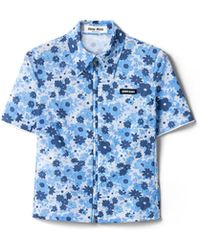 Miu Miu - Stretch Fabric Shirt - Lyst