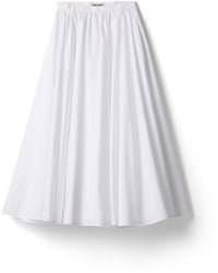 Miu Miu - Poplin Maxi-Skirt - Lyst