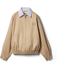 Miu Miu - Chino Blouson Jacket - Lyst