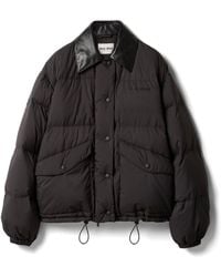 Miu Miu - Technical Pongé Puffer Jacket - Lyst