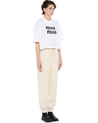 Women's Miu Miu Track pants and sweatpants from $725 | Lyst