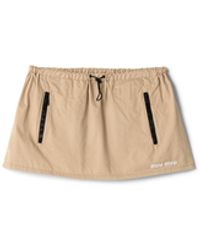 Miu Miu - Washed Gabardine Miniskirt - Lyst
