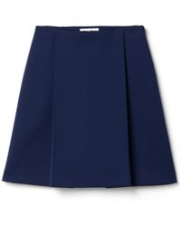 Miu Miu - Technical Jersey Mini Skirt - Lyst
